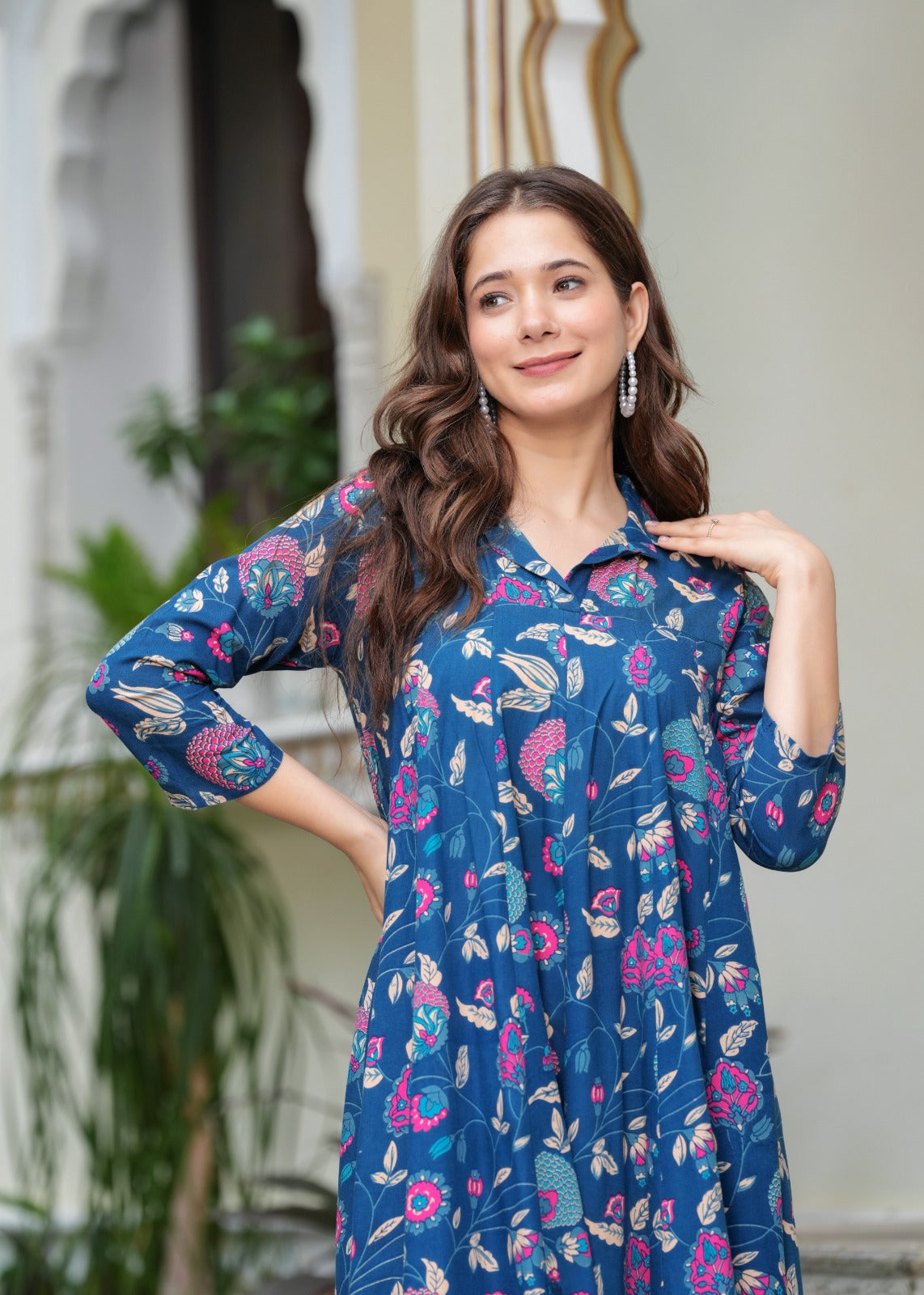 Ivory Taj Mahal kurta